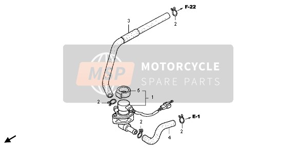 Honda FJS600D 2011 Luchtinjectieklep voor een 2011 Honda FJS600D